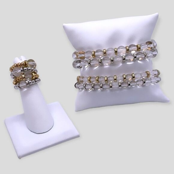 NWT Wool + Pepper Co. Aries + Clear Quartz Bracelet - Zodiac x Gemstone - Picture 7 of 10